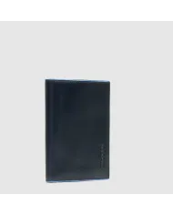 Piquadro Portafoglio verticale uomo, Blue Square