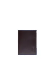 Piquadro Portafoglio verticale uomo, Blue Square Mogano