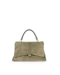 Loristella Borsa a mano pelle scamosciata Kendall Verde