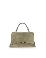 Loristella Borsa a mano pelle scamosciata Kendall Verde