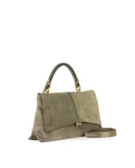 Loristella Borsa a mano pelle scamosciata Kendall Verde