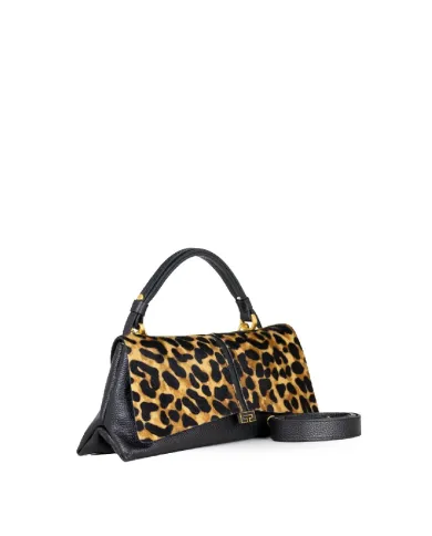 Loristella Borsa a mano in pelle Kendall Maculato/Nero