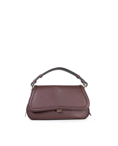 Loristella Borsa a tracolla in pelle Clea Testa moro