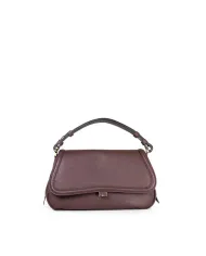 Loristella Borsa a tracolla in pelle Clea Testa moro