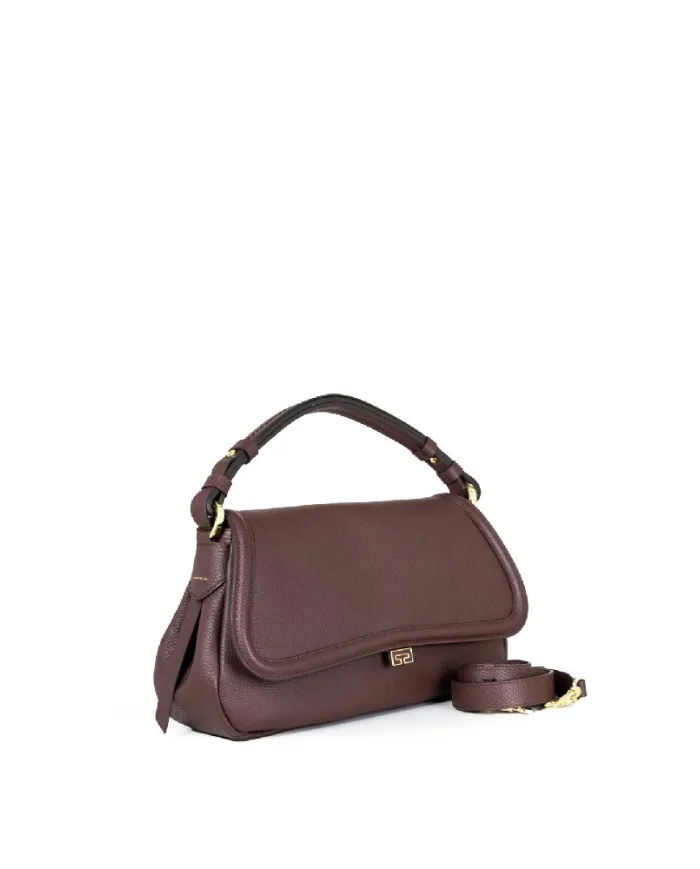 Loristella Borsa a tracolla in pelle Clea Testa moro