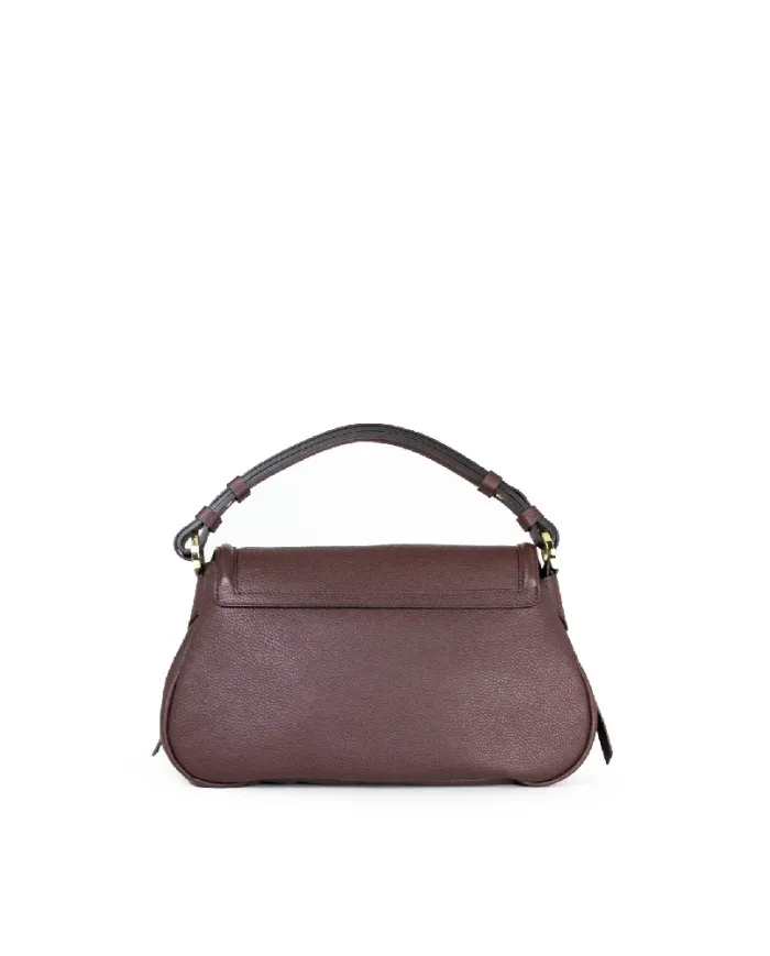 Loristella Borsa a tracolla in pelle Clea Testa moro