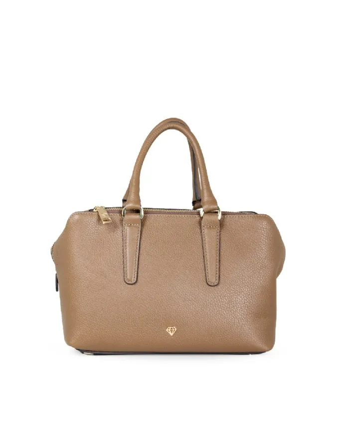 Caleidos Borsa a mano piccola in pelle Marrone