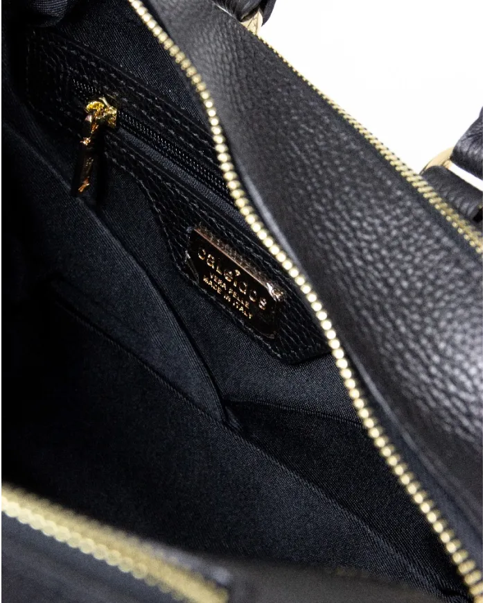 Caleidos Borsa a mano piccola in pelle Marrone