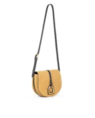 La Martina Borsa bandoliera scamosciata Cognac/Testa moro