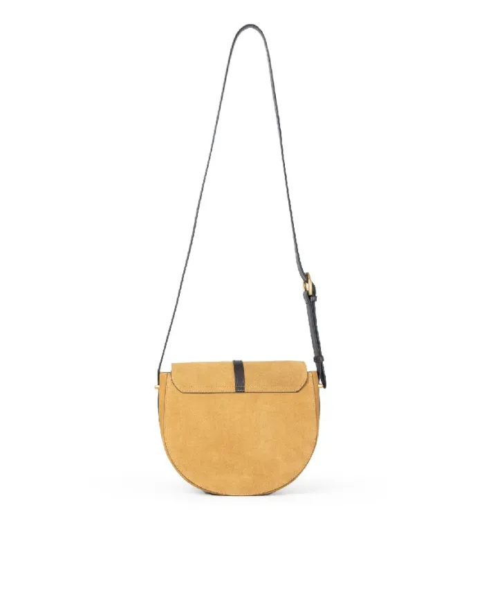 La Martina Borsa bandoliera scamosciata Cognac/Testa moro