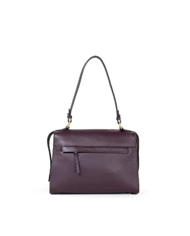 La Martina Borsa a mano in pelle Prugna