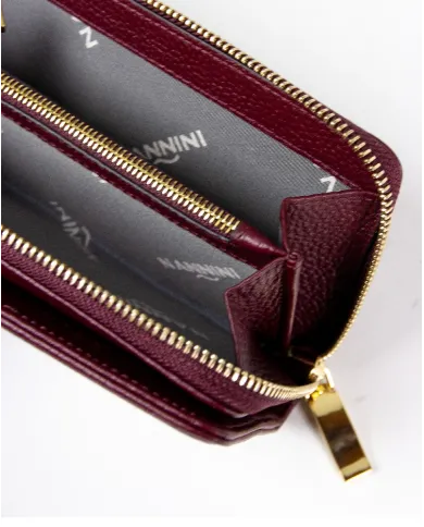 Nannini Portafoglio donna Wallis Bordeaux