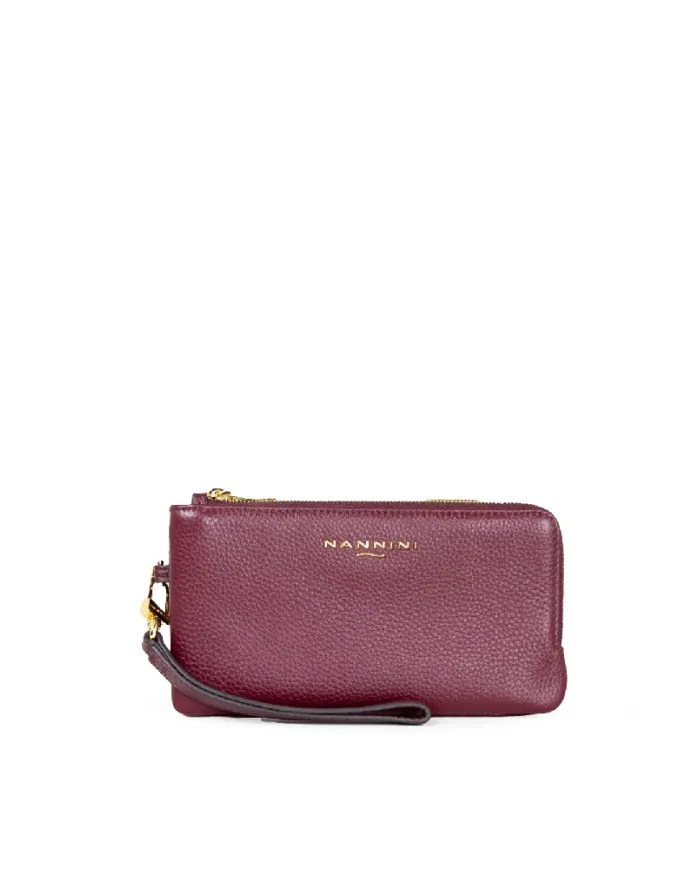 Nannini Portafoglio pochette Bordeaux