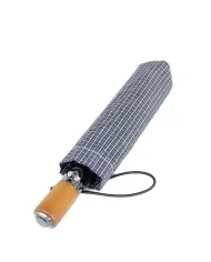 Nannini Ombrello con custodia tessuto spugnoso Grigio/Nero