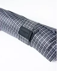 Nannini Ombrello con custodia tessuto spugnoso Grigio/Nero