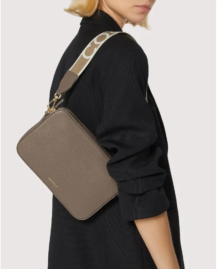 Coccinelle Borsa in pelle Tebe mini Cognac