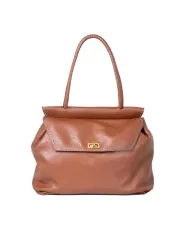 Visona Borsa grande in pelle Cleo Marrone