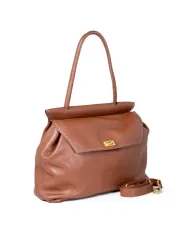 Visona Borsa grande in pelle Cleo Marrone