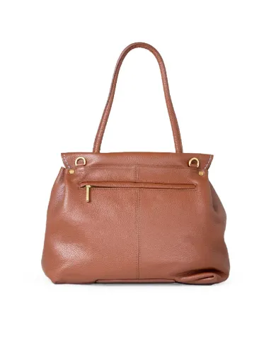 Visona Borsa grande in pelle Cleo Marrone