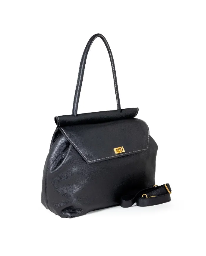 Visona Borsa grande in pelle Cleo Nero
