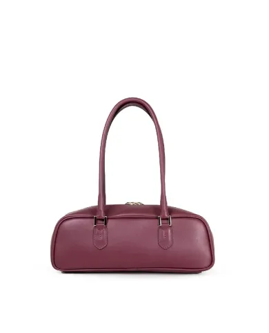 Loristella Borsa in pelle Linda Bordeaux