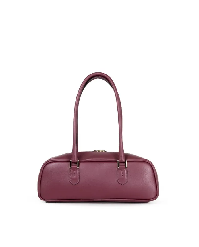 Loristella Borsa in pelle Linda Bordeaux