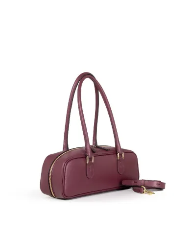 Loristella Borsa in pelle Linda Bordeaux