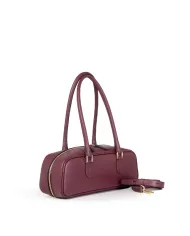 Loristella Borsa in pelle Linda Bordeaux