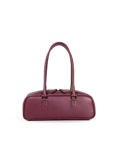 Loristella Borsa in pelle Linda Bordeaux