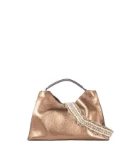 Gianni Chiarini Borsa grande pelle laminata Aurora Bronzo