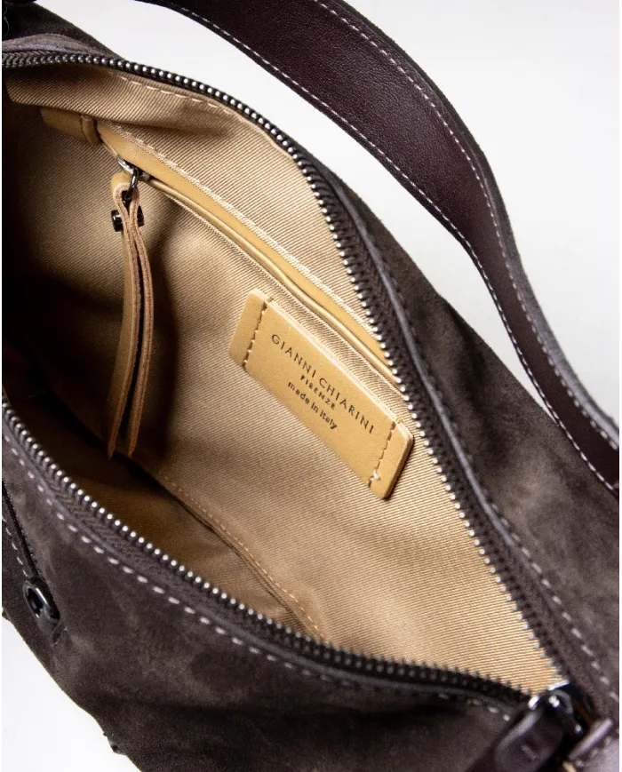 Gianni Chiarini Borsa piccola scamosciata Cindy Testa moro