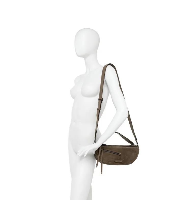 Gianni Chiarini Borsa piccola scamosciata Cindy Testa moro