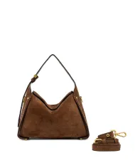 Gianni Chiarini Borsa pelle scamosciata Penelope Cognac