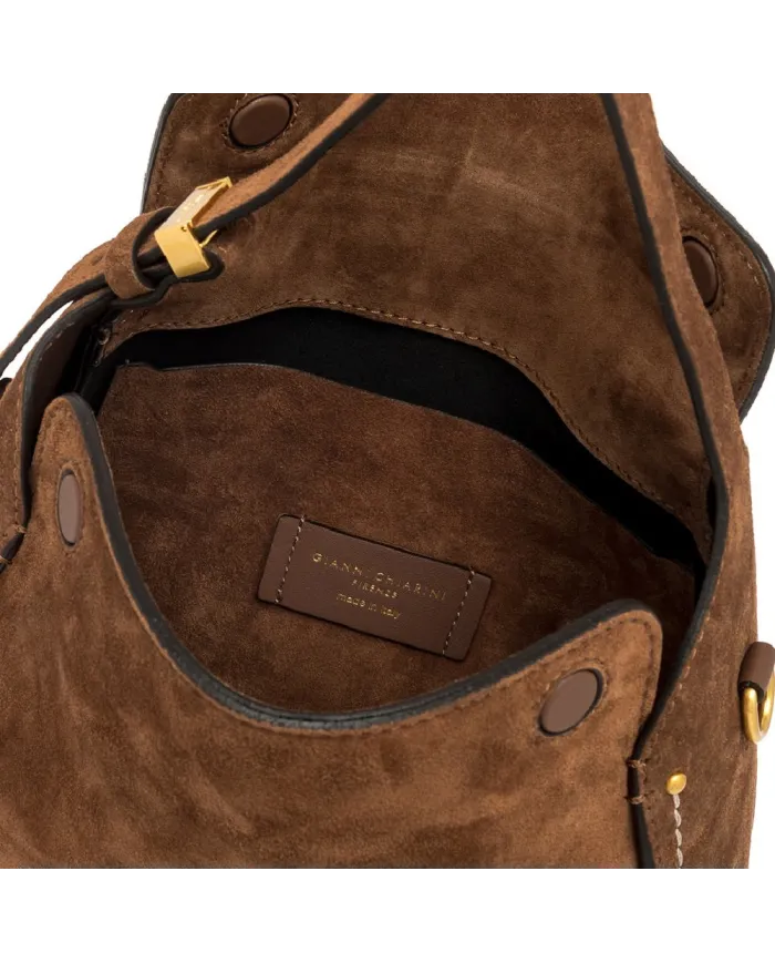 Gianni Chiarini Borsa pelle scamosciata Penelope Cognac