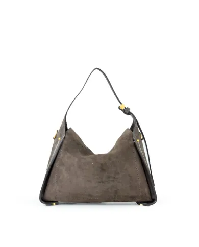 Gianni Chiarini Borsa pelle scamosciata Penelope Testa moro