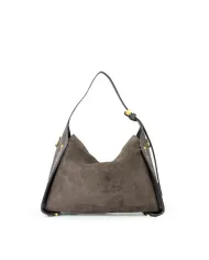 Gianni Chiarini Borsa pelle scamosciata Penelope Testa moro