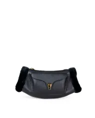 Coccinelle Borsa in pelle scalda mani Beat small Nero