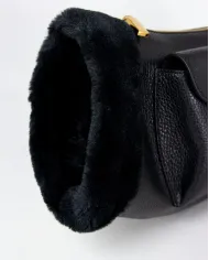 Coccinelle Borsa in pelle scalda mani Beat small Nero