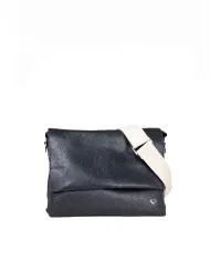 Caleidos Borsa bandoliera in pelle Nero