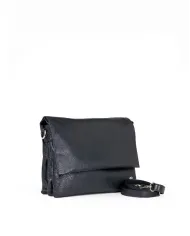 Caleidos Borsa bandoliera in pelle Nero