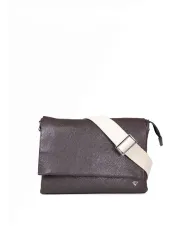 Caleidos Borsa bandoliera in pelle Testa moro