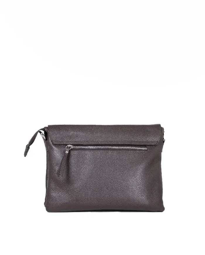 Caleidos Borsa bandoliera in pelle Testa moro