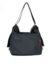 Nannini Borsa zaino in tessuto Liberty Nero/Rosso