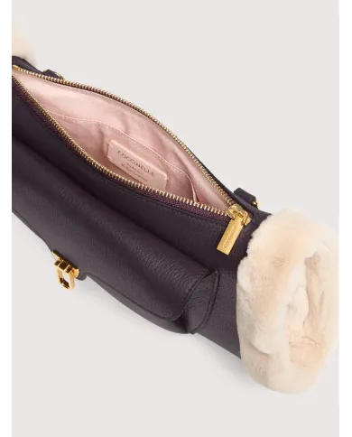 Coccinelle Borsa in pelle scalda mani Beat small Viola