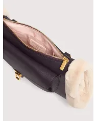 Coccinelle Borsa in pelle scalda mani Beat small Viola