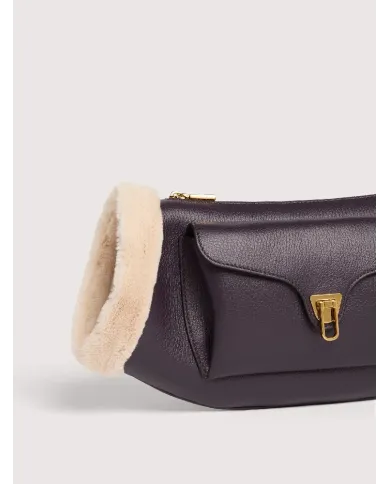 Coccinelle Borsa in pelle scalda mani Beat small Viola