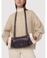 Coccinelle Borsa in pelle scalda mani Beat small Viola