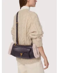 Coccinelle Borsa in pelle scalda mani Beat small Viola