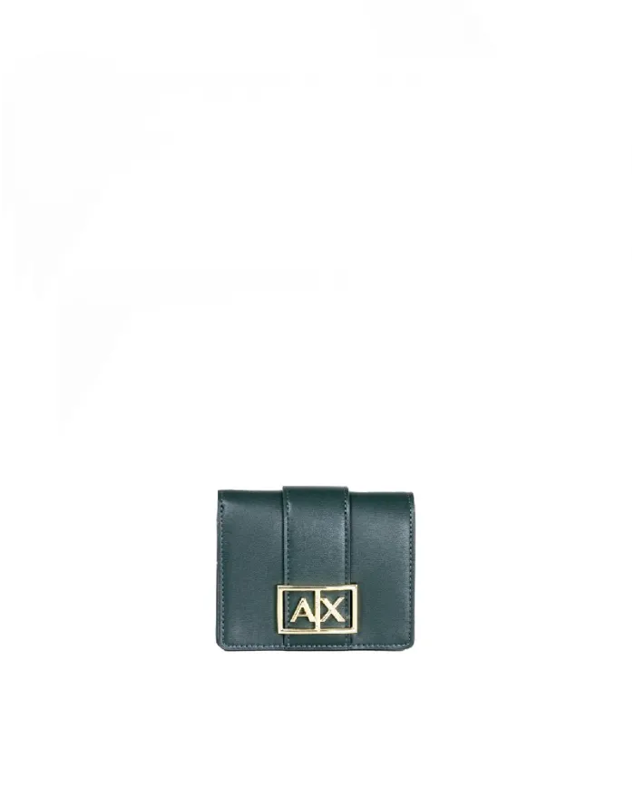 Armani Exchange Portafoglio piccolo donna Verde