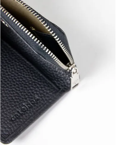 Caleidos Portafoglio piccolo in pelle Nero